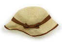 組曲 Kumikyoku 帽子 Hat/Cap 女の子 ベージュ、ブラウンリボン 子供服 ベビー服 キッズ アウトレット ユーズド 【中古】キッズ・ベビー・マタニティ