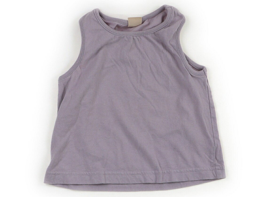 Petit Main tank top/camisole, size 80, girls', lavender. Children's clothing, baby clothes, kids' clothing, outlet, used. [Pre-owned] Kids, Baby, Maternity.