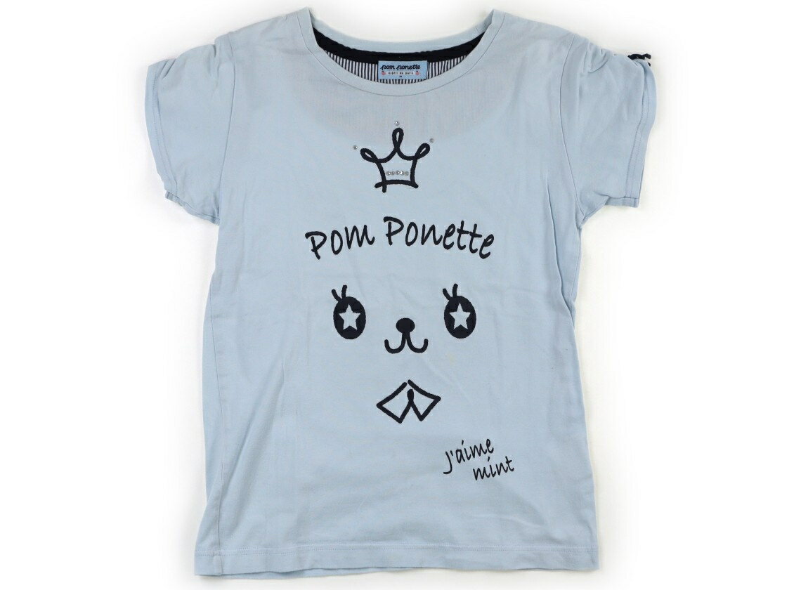 Rakuten - ポンポネット pom ponette Tシャツ・カットソー 150 女の子 水色、紺 子供服 ベビー服 キッズ アウトレット ユーズド 【中古】キッズ・ベビー・マタニティ