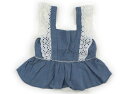 プティマイン petit main タンクトップ・キャミソール 110 女の子 ライトブルー 子供服 ベビー服 キッズ アウトレット ユーズド 【中古】キッズ・ベビー・マタニティ