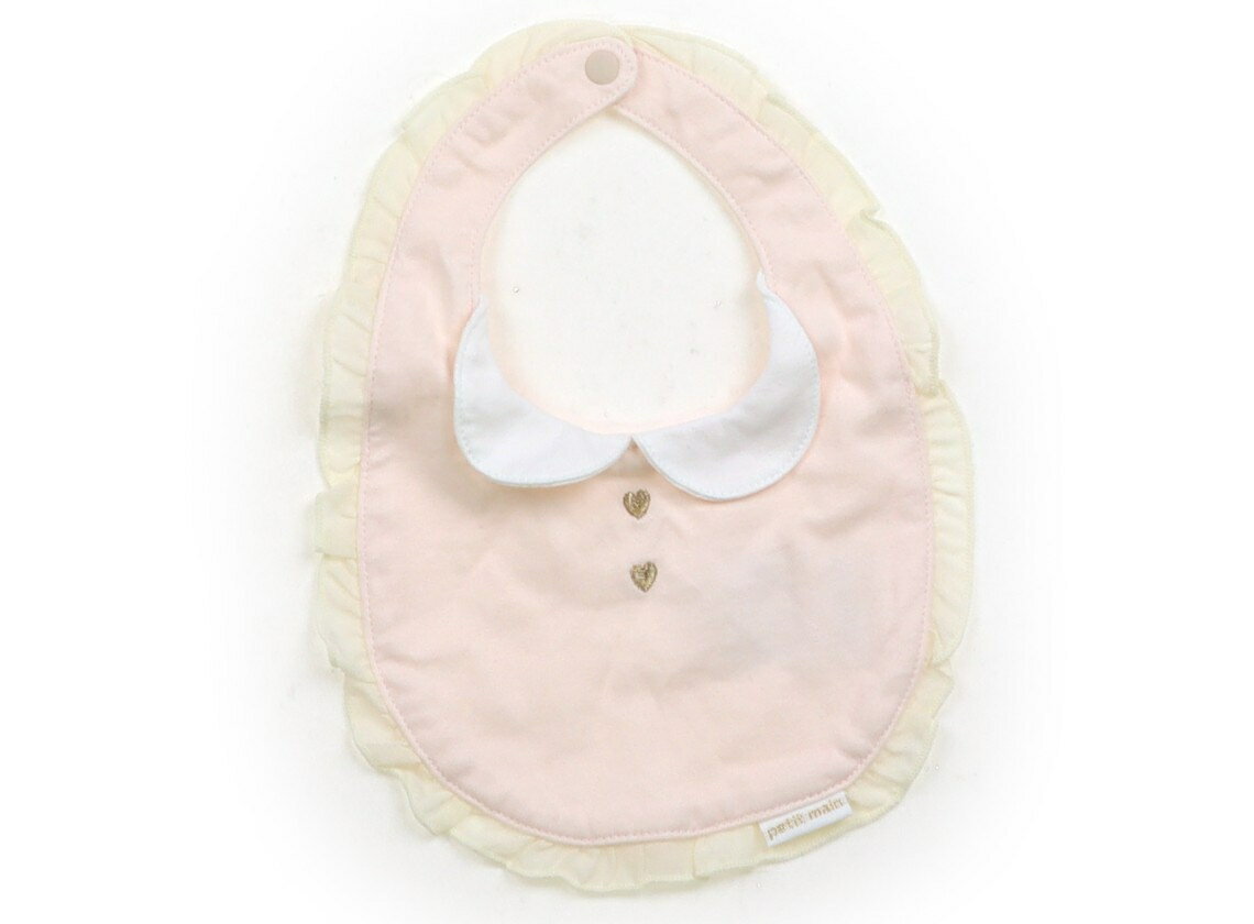プティマイン petit main スタイ・お食事用エプロン ベビー用品 女の子 ピンク 子供服 ベビー服 キッズ アウトレット ユーズド 【中古】キッズ・ベビー・マタニティ