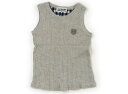 ラブ&ピース&マネー Love&Peace&Money タンクトップ・キャミソール 100 男の子 ライトベージュ・青チェック 子供服 ベビー服 キッズ アウトレット ユーズド 【中古】キッズ・ベビー・マタニティ