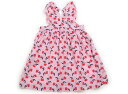 シード Seed ジャンパースカート 100 女の子 ピンク・ストライプ・サクランボ 子供服 ベビー服 キッズ アウトレット ユーズド 【中古】キッズ・ベビー・...