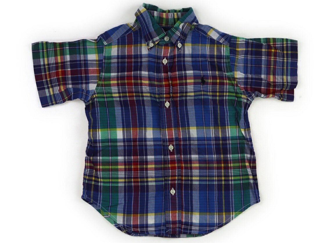 ラルフローレン Ralph Lauren シャツ・ブラウス 90 男の子 ネイビー系チェック 子供服 ベビー服 キッズ アウトレット ユーズド 【中古】キッズ・ベビー・マタニティ