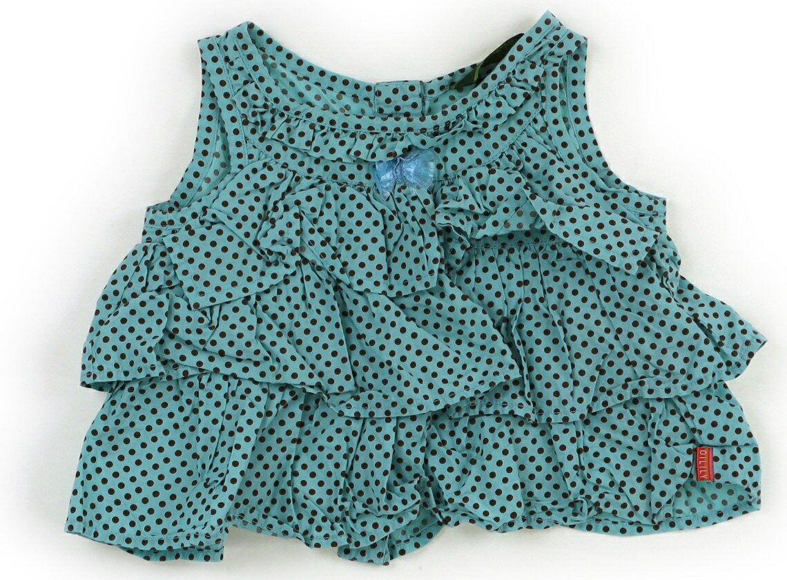 Oilily Tank Top/Camisole, Size 90, Girls, Mint Blue/Brown Dot, Children's Clothing, Baby Clothes, Kids, Outlet, Used [Pre-owned] Kids, Baby, Maternity