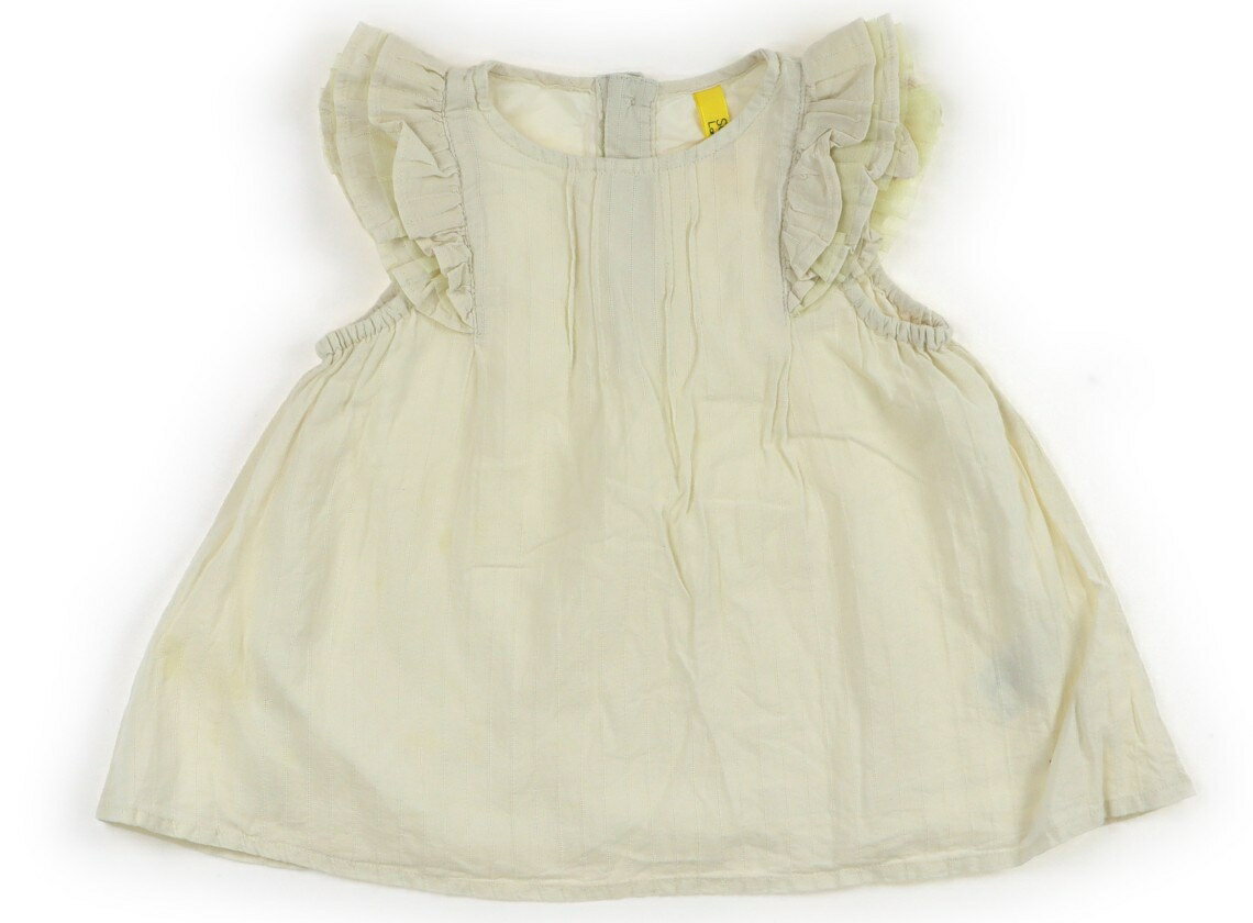 　ブランド 　Lagom(ラーゴム) 　カテゴリー 　シャツ・ブラウス 　サイズ 　110サイズ 　色 　イエローベージュ 　状態 　★★ 　記名 　なし 　ジャンル 　Girl 表地、裏地は綿布帛素材。袖にチュール装飾あり。全体的に毛羽立ちと色褪せがあります。腹部に黄色いシミが複数あります。 ＊【状態】【サイズ】に関しての詳しい説明はこちら