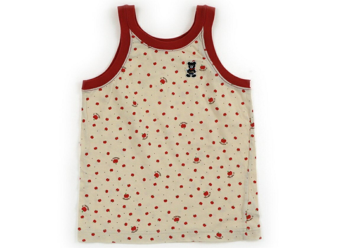 Double B Tank Top/Camisole, Size 110, Girls, Cream/Apple Pattern, Children's Clothing, Baby Clothes, Kids, Outlet, Used [Pre-owned] Kids, Baby, Maternity