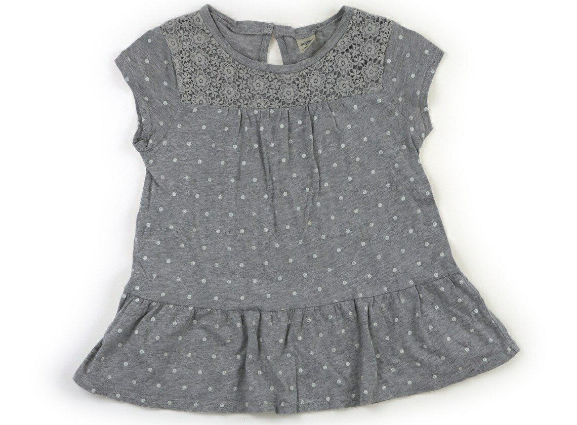 Rakuten - オシュコシュ OSHKOSH Tシャツ・カットソー 130 女の子 グレー・白・水玉 子供服 ベビー服 キッズ アウトレット ユーズド 【中古】キッズ・ベビー・マタニティ