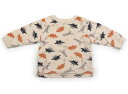 プティマイン petit main Tシャツ・カットソー 80 女の子 クリーム・恐竜柄 子供服 ベビー服 キッズ アウトレット ユーズド 【中古】キッズ・ベビー・マタニティ