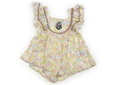 アナスイ ANNA SUI チュニック 100 女の子 ホワイト×パステルイエロー・ピンク・ブルー・ココア 子供服 ベビー服 キッズ アウトレット ユーズド 【...