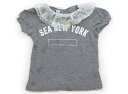 ピーチ&クリーム Peach & Cream Tシャツ・カットソー 90 女の子 グレー・ホワイトレース 子供服 ベビー服 キッズ アウトレット ユーズド 【中古】キッズ・ベビー・マタニティ