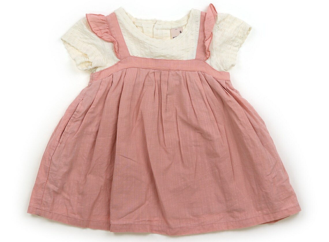 Rakuten - プティマイン petit main ワンピース 80 女の子 くすみサーモン 子供服 ベビー服 キッズ アウトレット ユーズド 【中古】キッズ・ベビー・マタニティ