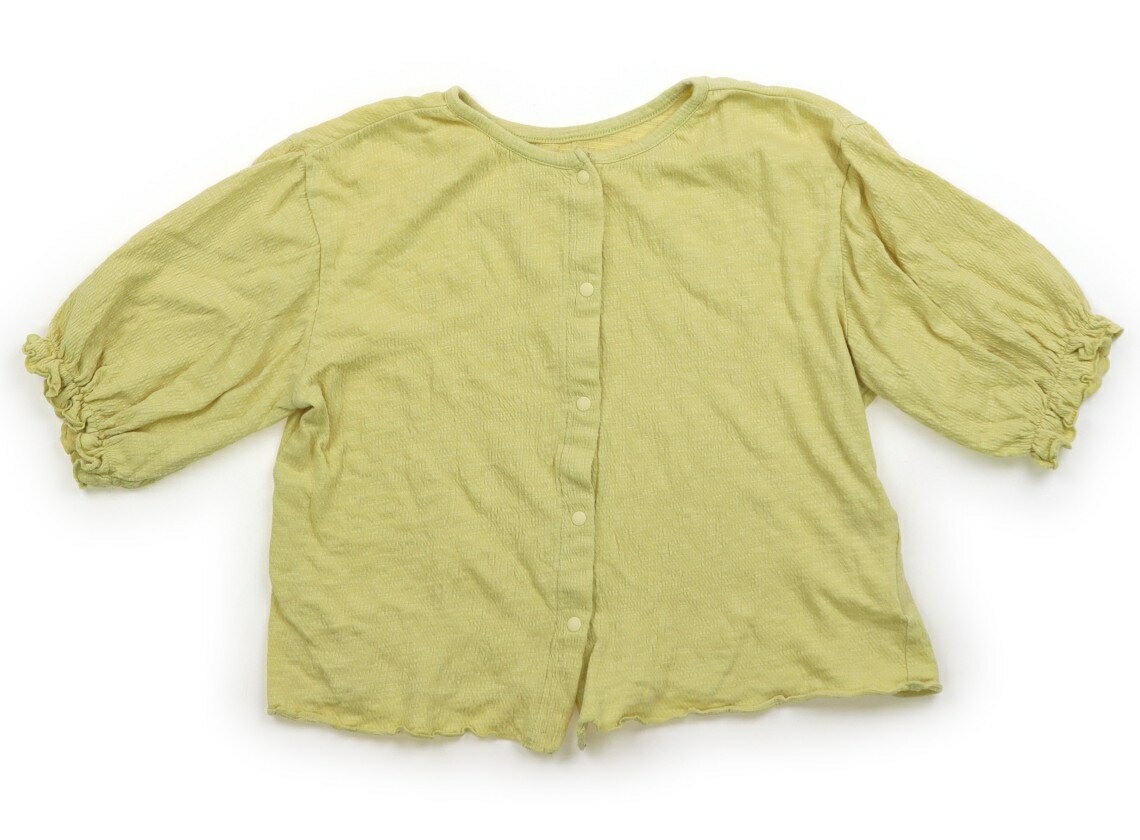 ラーゴム Lagom カーディガン 120 女の子 イエロー 子供服 ベビー服 キッズ アウトレット ユーズド 【..