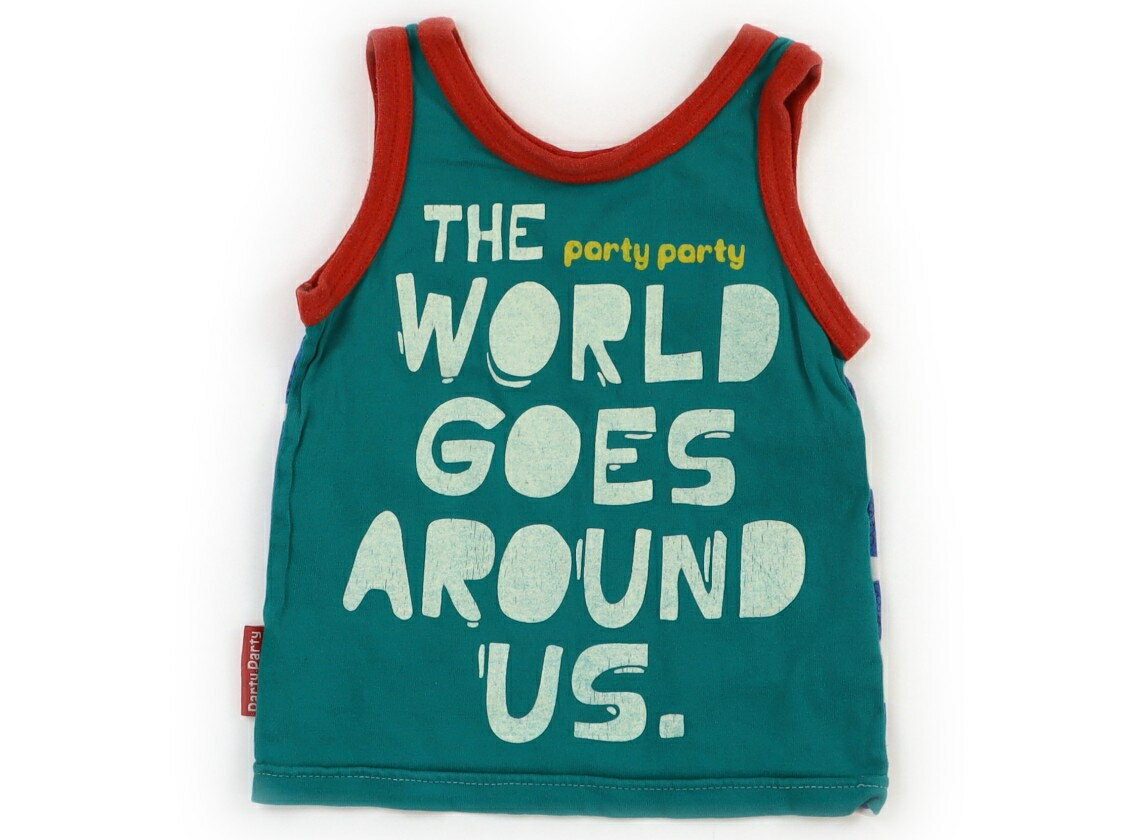 Party Party Tank Top/Camisole, Size 70, Boys, Green/Off-White/Blue, Children's Clothing, Baby Clothes, Kids, Outlet, Used [Pre-owned] Kids, Baby, Maternity