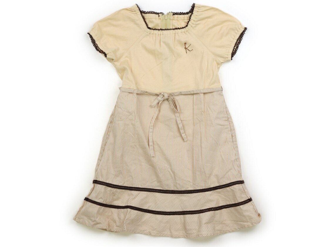 組曲 Kumikyoku ワンピース 100 女の子 ベージュ 子供服 ベビー服 キッズ アウトレット ユーズド 【中古】キッズ・ベビー・マタニティ