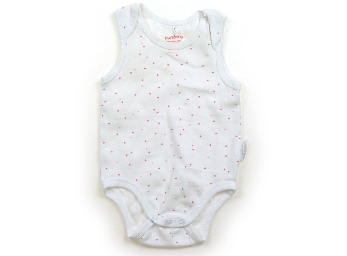 ピュアベビー Pure Baby ロンパース 60 女の子 ホワイト・ドット 子供服 ベビー服 キッズ アウトレット ユーズド 【中古】キッズ・ベビ..