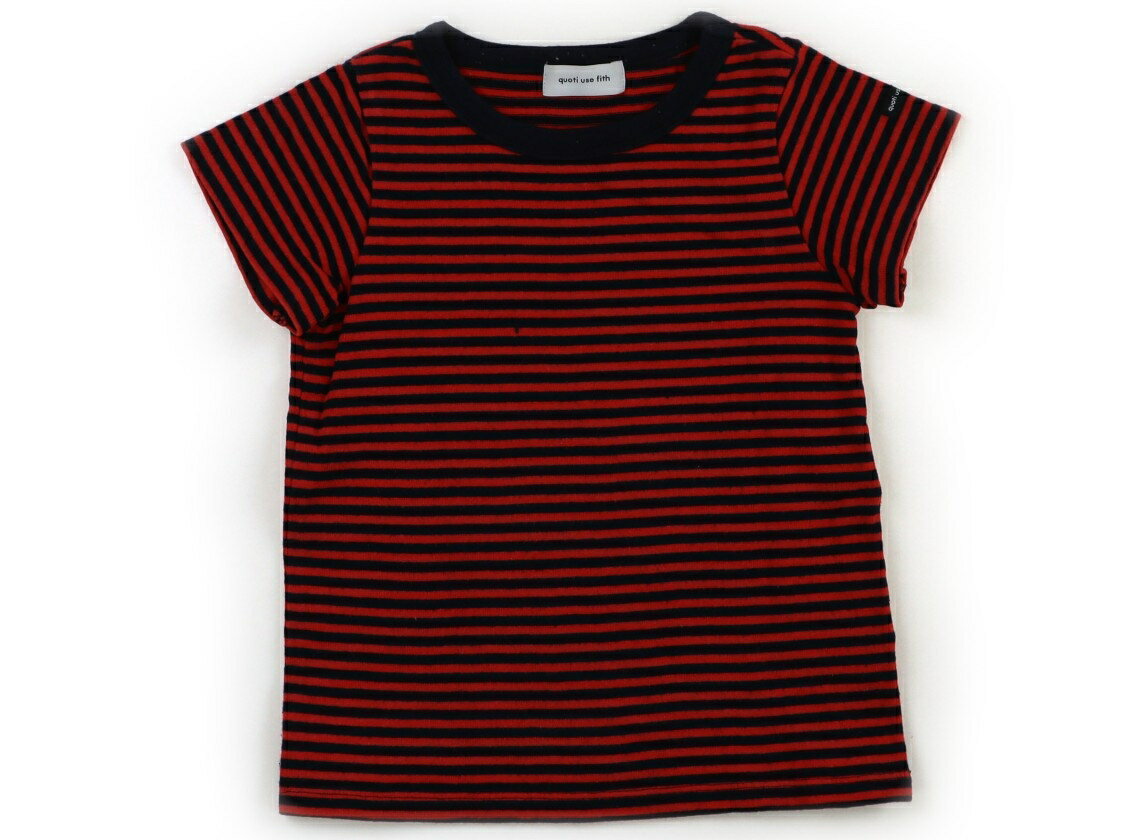 Rakuten - クゥオティユースフィス quoti use fith Tシャツ・カットソー 110 男の子 赤　ネイビー　ボーダー 子供服 ベビー服 キッズ アウトレット ユーズド 【中古】キッズ・ベビー・マタニティ