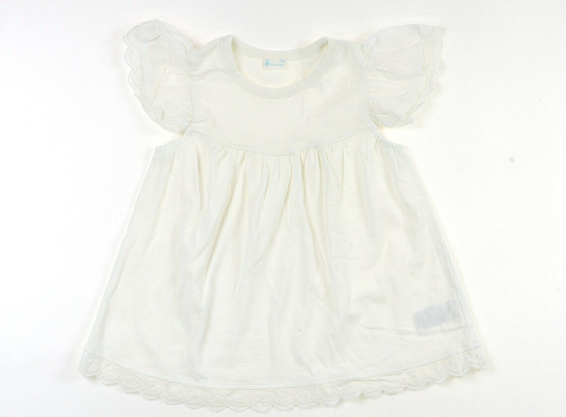 Rakuten - コンビミニ Combimini チュニック 100 女の子 ホワイト 子供服 ベビー服 キッズ アウトレット ユーズド 【中古】キッズ・ベビー・マタニティ