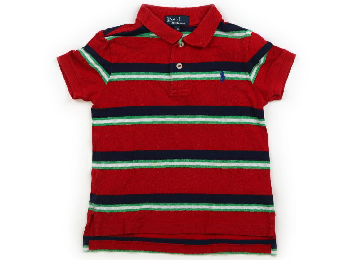 ポロラルフローレン POLO RALPH LAUREN ポロシャツ 110 男の子 レッド・ネイビー・ボーダー 子供服 ベビー服 キッズ アウトレット ユーズド 【中古】キッズ・ベビー・マタニティ
