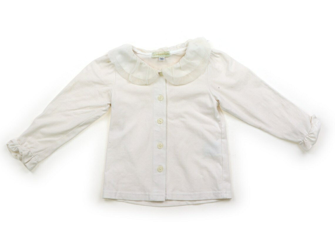 パンパンチュチュ panpantutu シャツ・ブラウス 90 女の子 オフホワイト・チュール 子供服 ベビー服 キッズ アウトレット ユーズド 【中古】キッズ・ベビー・マタニティ
