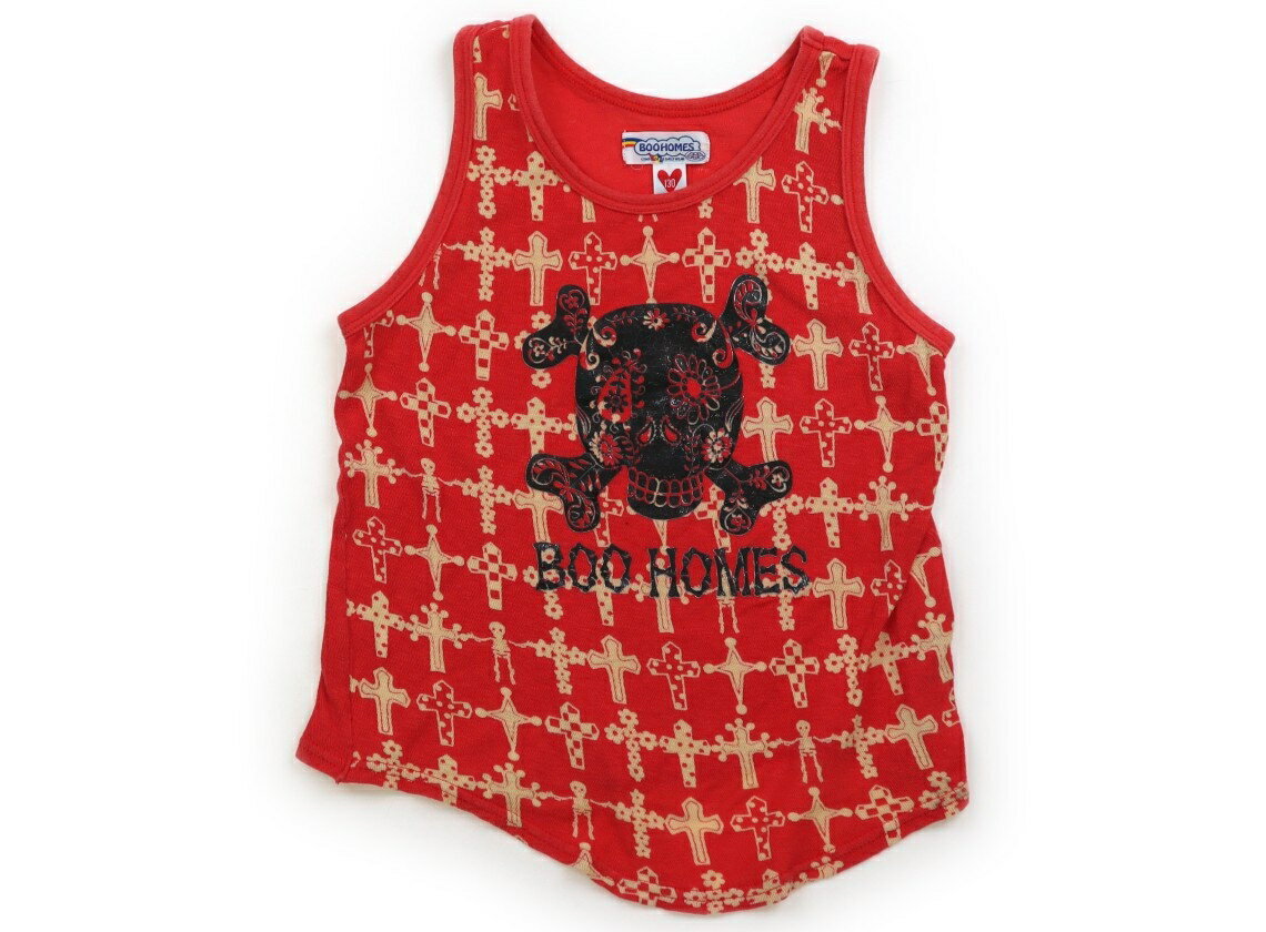Boo Foo Woo/natural boo Tank Top/Camisole, Size 130, Boys, Red Skull, Children's Clothing, Baby Clothes, Kids, Outlet, Used [Pre-owned] Kids, Baby, Maternity
