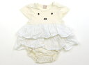 プティマイン petit main ロンパース 80 女の子 クリーム・ホワイト 子供服 ベビー服 キッズ アウトレット ユーズド 【中古】キッズ・ベビー・マタニティ