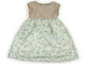アプレレクール apres les cours ワンピース 80 女の子 ベージュ・アイボリー・花柄 子供服 ベビー服 キッズ アウトレット ユーズド 【中古】キッズ・ベビー・マタニティ(4)