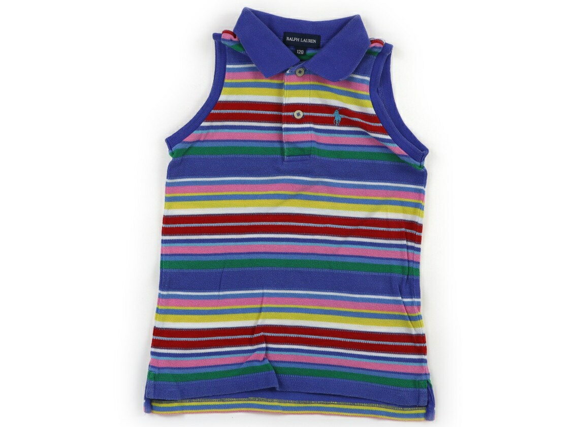 랄프 로렌 Ralph Lauren 탱크 탑 캐미솔 120 소녀 블루 화려한 테두리 아동복 아기 옷 키즈 아울렛 유즈드 [중고] 키즈 아기 출산