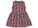 イーストボーイ EASTBOY ワンピース 100 女の子 ピンク・バーガンディ・白・チェック 子供服 ベビー服 キッズ アウトレット ユーズド 【中古】キッズ・ベビー・マタニティ(4)