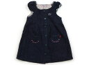 ミキハウス miki HOUSE ジャンパースカート 100 女の子 ブルー 子供服 ベビー服 キッズ アウトレット ユーズド 【中古】キッズ・ベビー・マタニティ