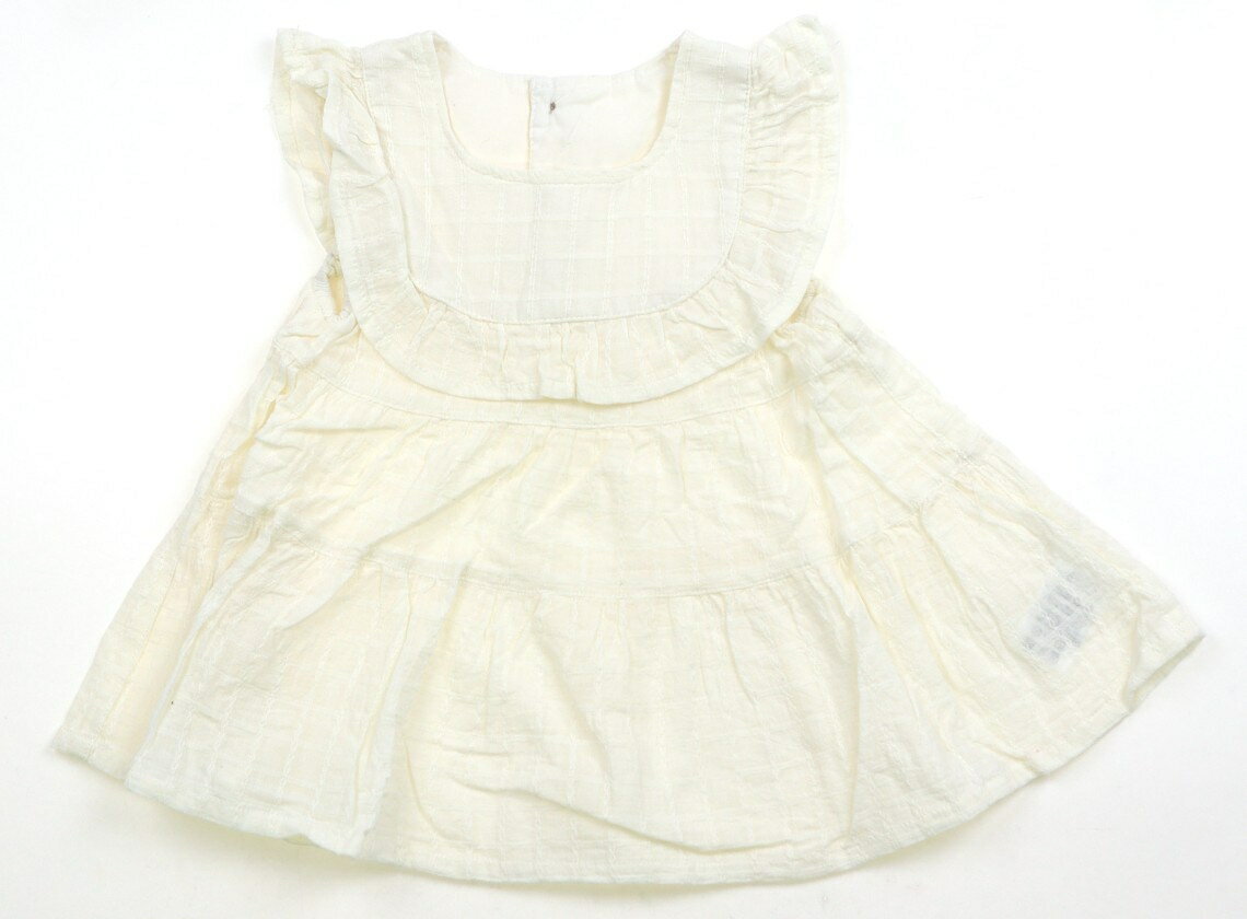 Dresses - ブリーズ BREEZE ワンピース 80 女の子 オフホワイト・チェック 子供服 ベビー服 キッズ アウトレット ユーズド 【中古】キッズ・ベビー・マタニティ