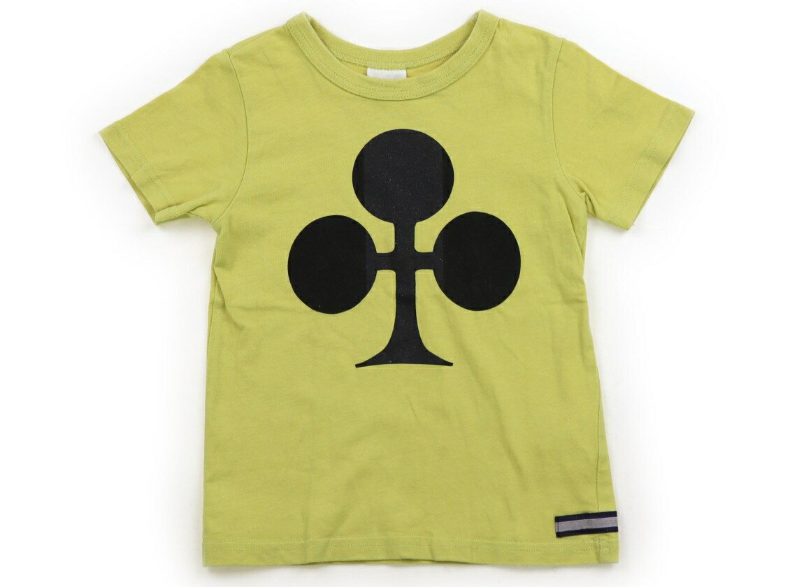 ブリーズ BREEZE Tシャツ・カットソー 110 男の子 ライムグリーン　黒　ラメ 子供服 ベビー服 キッズ アウトレット ユーズド 【中古】キッズ・ベビー・マタニティ