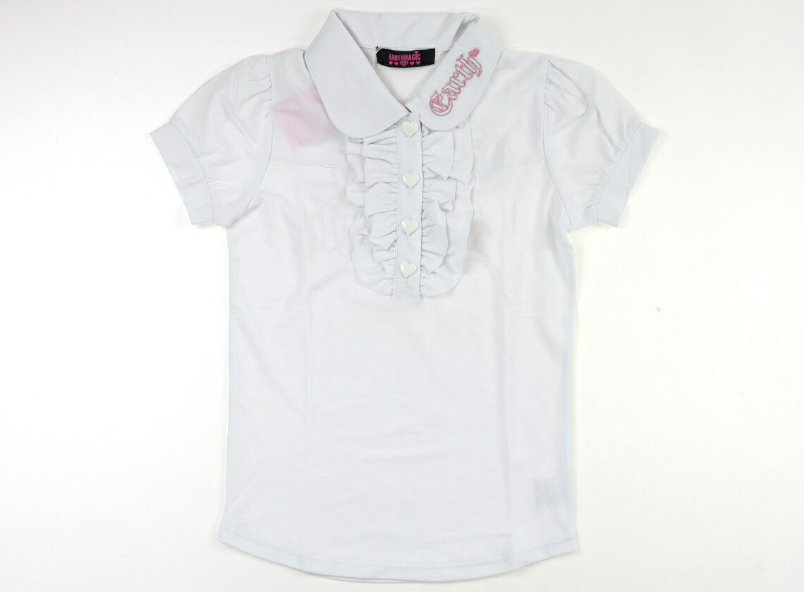 アースマジック EARTHMAGIC Tシャツ・カットソー 150 女の子 ホワイト 子供服 ベビー服 キッズ アウトレット ユーズド 【中古】キッズ・ベビー・マタニティ