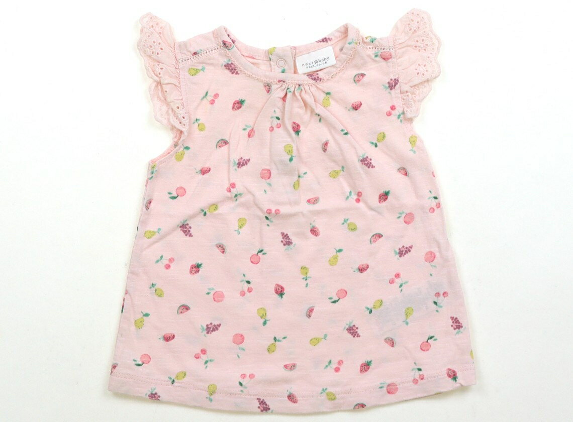 ネクスト NEXT チュニック 70 女の子 杢パステルピンク・フルーツ柄 子供服 ベビー服 キッズ アウトレット ユーズド 【中古】キッズ・ベビー・マタニティ