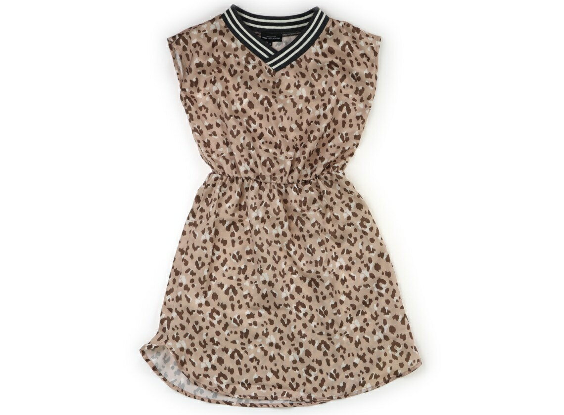 ユナイテッドアローズ UNITED ARROWS チュニック 120 女の子 ブラウンベージュ、レオパード柄 子供服 ベビー服 キッズ アウトレット ユーズド 【中古】キッズ・ベビー・マタニティ
