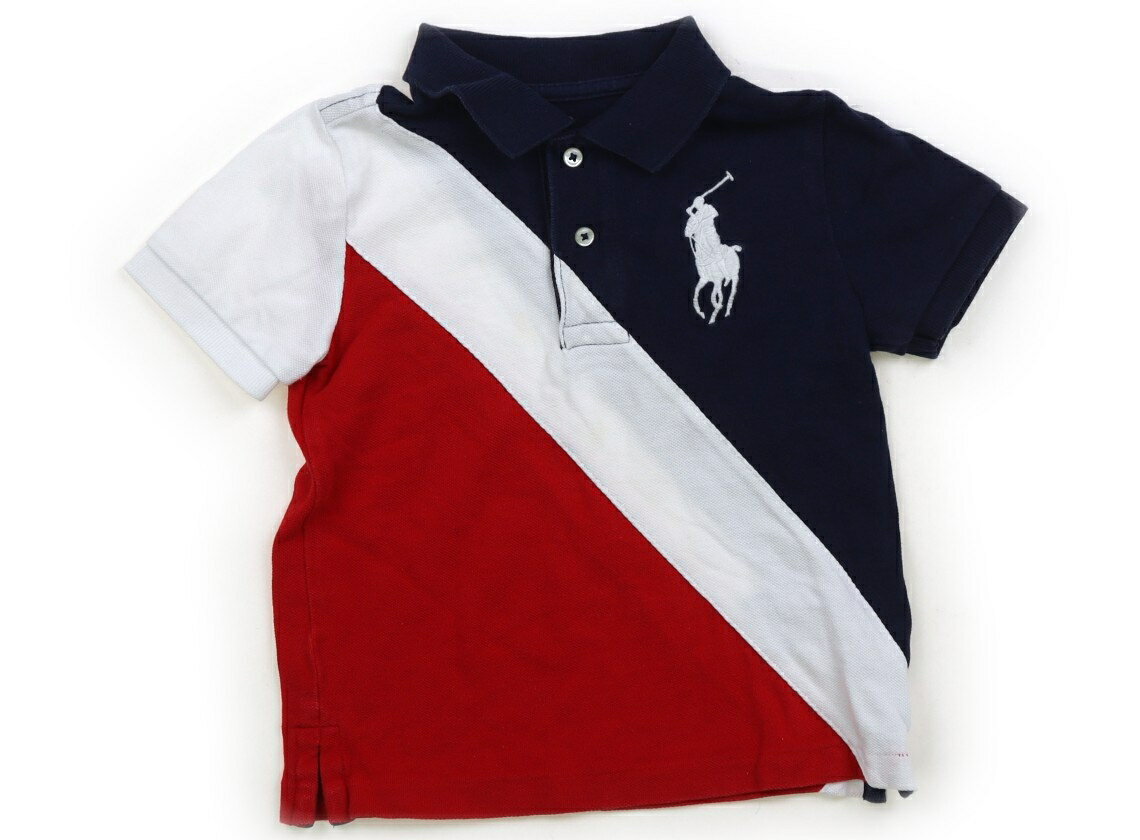 ポロラルフローレン POLO RALPH LAUREN ポロシャツ 90 男の子 ネイビー・白・レッド 子供服 ベビー服 キッズ アウトレット ユーズド 【中古】キッズ・ベビー・マタニティ