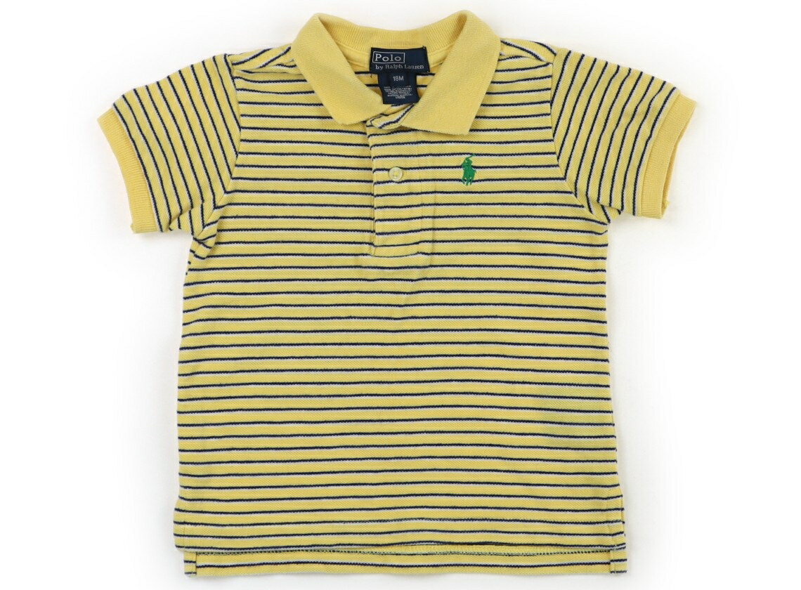 ポロラルフローレン POLO RALPH LAUREN ポロシャツ 80 男の子 黄色・紺ボーダー 子供服 ベビー服 キッズ アウトレット ユーズド 【中古】キッズ・ベビー・マタニティ