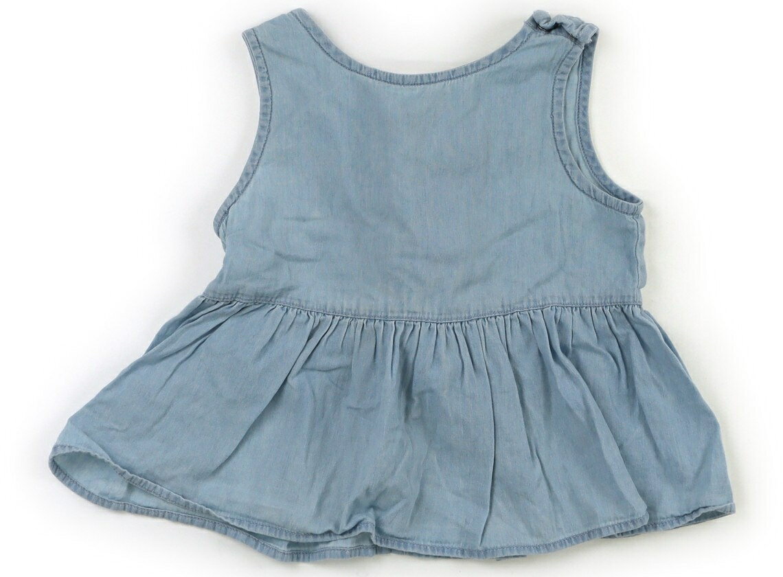 プティマイン petit main シャツ・ブラウス 100 女の子 サックス・バックリボン 子供服 ベビー服 キッズ アウトレット ユーズド 【中古】キッズ・ベビー・マタニティ