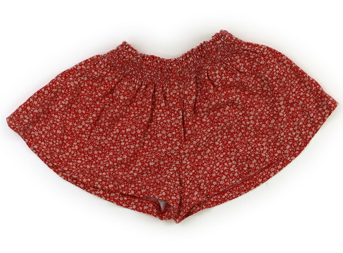 ザラ ZARA キュロット 80 女の子 赤・花柄 子供服 ベビー服 キッズ アウトレット ユーズド 【中古】キ..