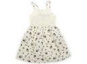 ポンポネット pom ponette ジャンパースカート 130 女の子 クリーム、フルーツ柄 子供服 ベビー服 キッズ アウトレット ユーズド 【中古】キッズ・ベビー・マタニティ