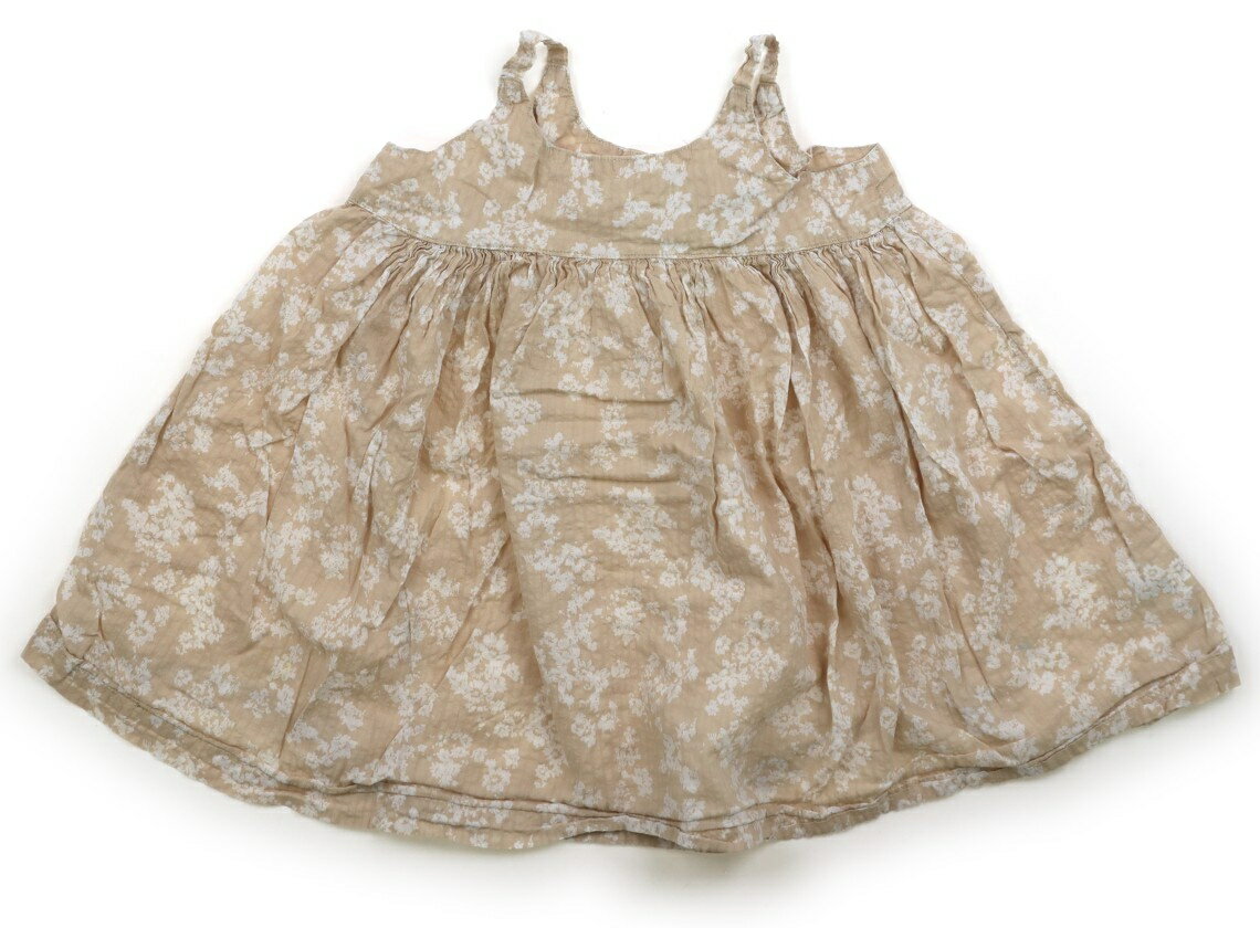 Rakuten - ダッドウェイ DADWAY チュニック 100 女の子 ベージュ、花柄 子供服 ベビー服 キッズ アウトレット ユーズド 【中古】キッズ・ベビー・マタニティ