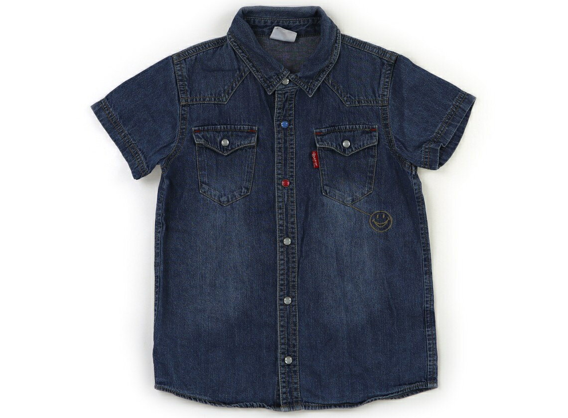 ブリーズ BREEZE シャツ・ブラウス 130 男の子 ブルーデニム 子供服 ベビー服 キッズ アウトレット ユ..