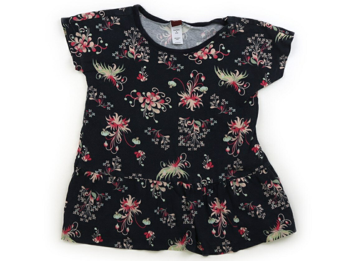 ティー Tea/Tea Collction Tシャツ・カットソー 100 女の子 濃紺　花柄 子供服 ベビー服 キッズ アウトレット ユーズド キッズ・ベビー・マタニティ
