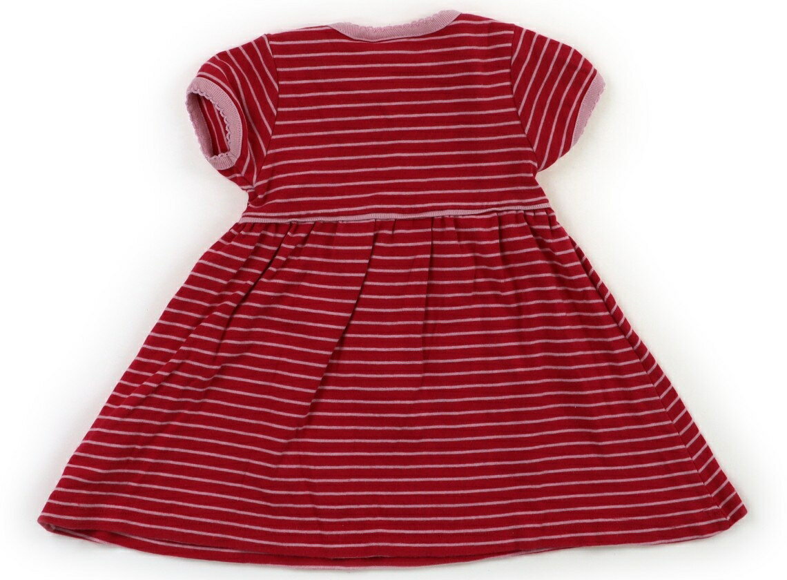 ジョジョママンベベ JoJo Maman Bebe ワンピース 80 女の子 ストロベリーレッド　ピンク　ボーダー 子供服 ベビー服 キッズ アウトレット ユーズド 【中古】キッズ・ベビー・マタニティ 2