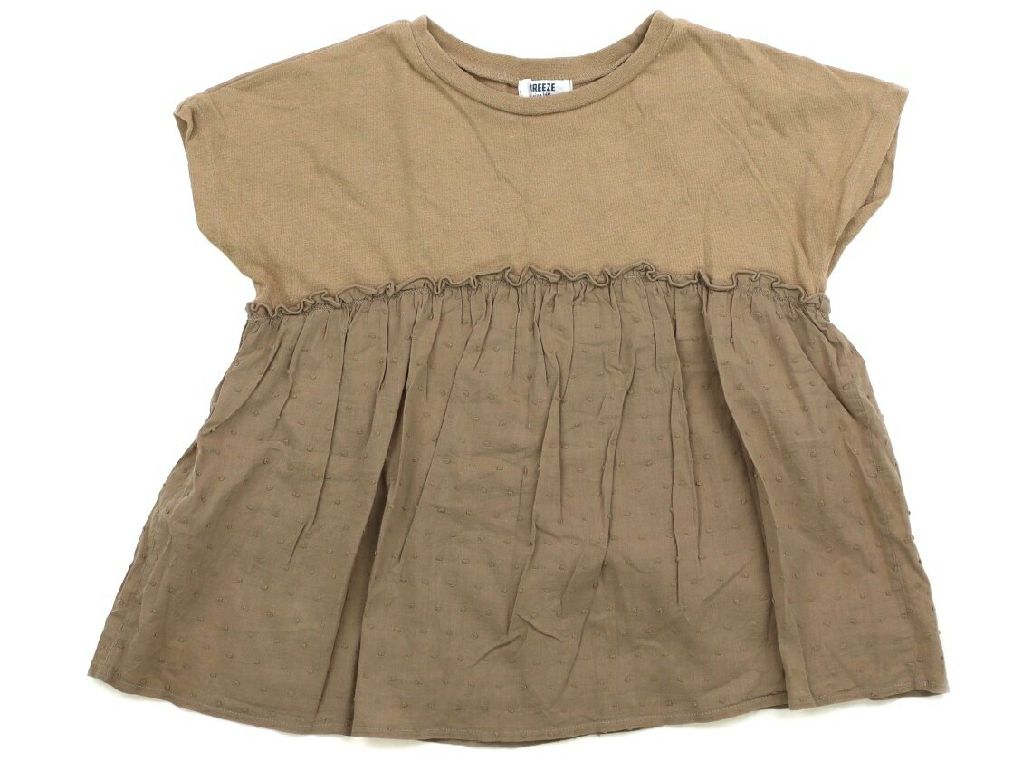 Rakuten - ブリーズ BREEZE チュニック 140 女の子 イエローベージュ、ブラウンベージュ 子供服 ベビー服 キッズ アウトレット ユーズド 【中古】キッズ・ベビー・マタニティ