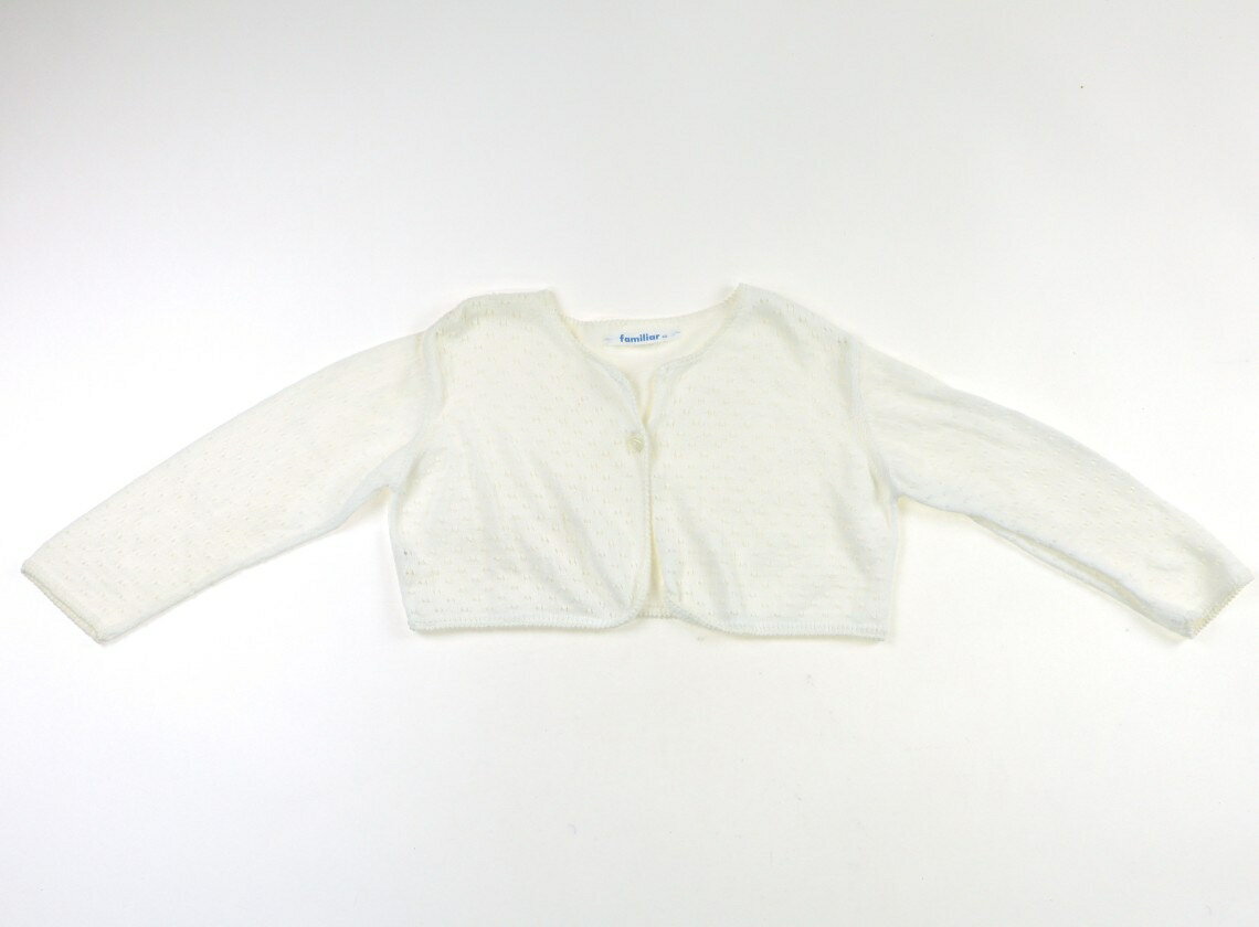 ファミリア familiar カーディガン 90 女の子 オフホワイト 子供服 ベビー服 キッズ アウトレット ユー..