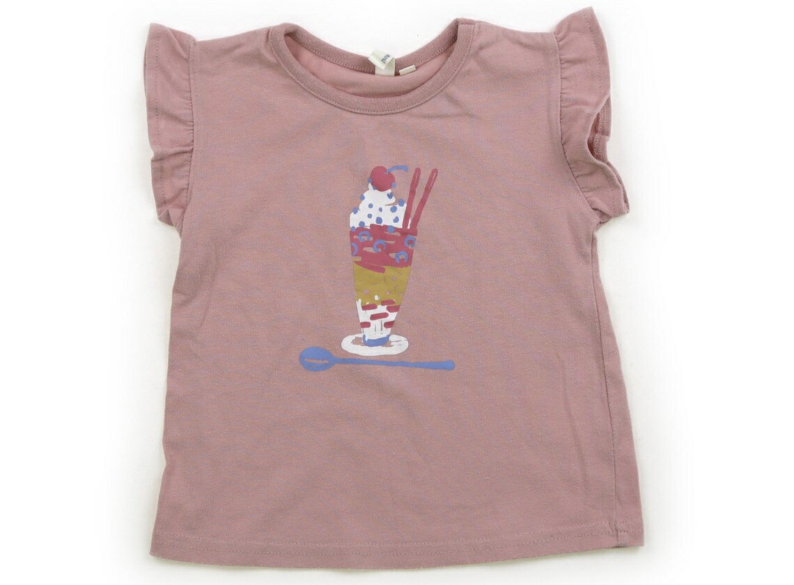 ラーゴム Lagom Tシャツ・カットソー 95 女の子 くすみピンク　パフェ柄 子供服 ベビー服 キッズ アウトレット ユーズド 【中古】キッズ・ベビー・マタニティ