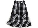 エニィファム anyFAM ジャンパースカート 130 女の子 チェック柄ブラックグレーピンク 子供服 ベビー服 キッズ アウトレット ユーズド 【中古】キッズ・ベビー・マタニティ