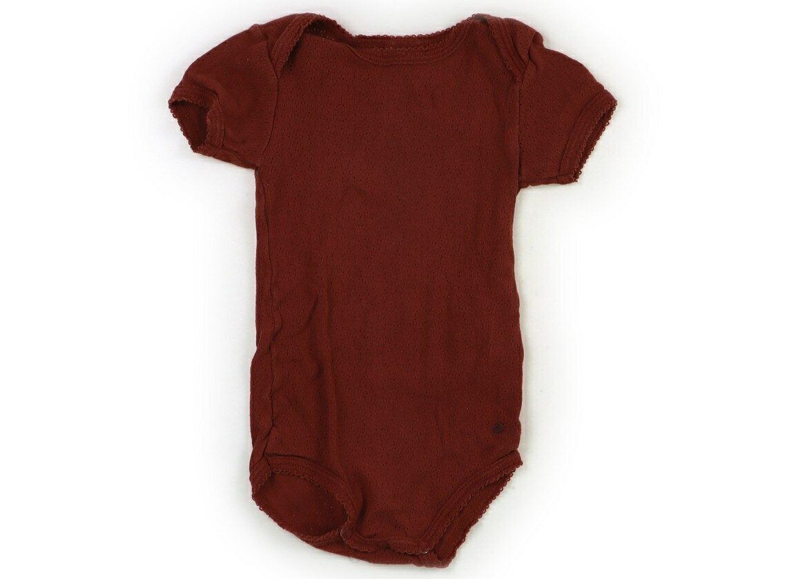 Rakuten - プチバトー PETIT BATEAU ロンパース 70 女の子 ブラウン 子供服 ベビー服 キッズ アウトレット ユーズド 【中古】キッズ・ベビー・マタニティ
