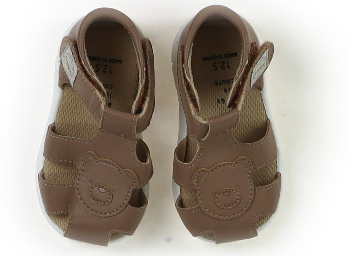 アプレレクール apres les cours サンダル 靴12cm〜 女の子 モカベージュ 子供服 ...